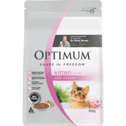 Photo of Optimum Kitten Dry Cat Food Chicken 800gm Bag