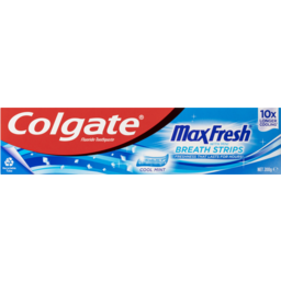 Photo of Colgate Max Fresh Cool Mint Toothpaste With Mini Breath Strips 200g