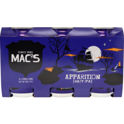Photo of Mac's Apparition Hazy IPA 6x330ml Cans