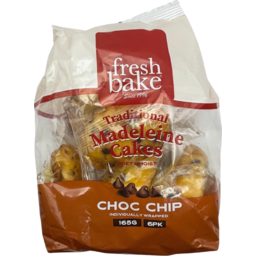 Photo of Fresh Bake Choc Chip Madeleine Cakes 6pk