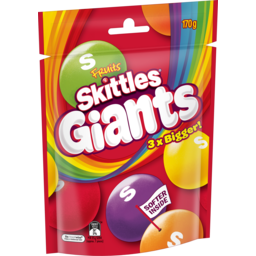 Photo of Skittles Giants Fruits Chewy Lollies Snack & Share Bag 170g