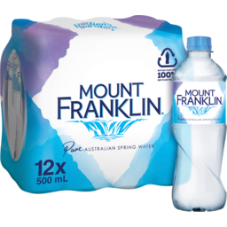 Photo of Mount Franklin Spring Water Multipack Bottles 12.0x500ml