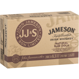 Photo of Jameson Irish Whiskey & Natural Raw Cola 6.3% Can 24pk