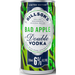 Photo of Billson's Double Vodka Bad Apple 6% Can