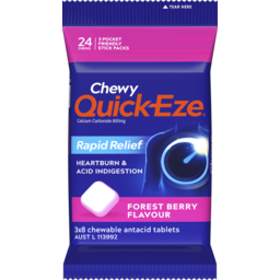 Photo of Quick-Eze Forest Berry Flavour 3 Chewy Packs