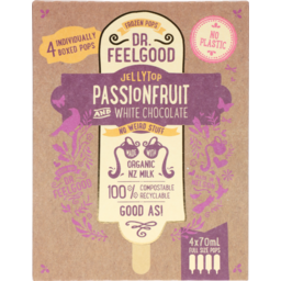 Photo of Dr. Feelgood Frozen Pops Jellytop Passionfruit And White Chocolate