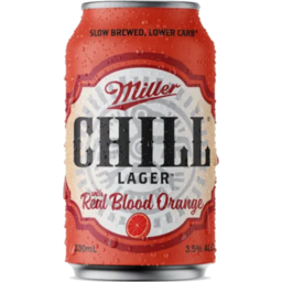 Photo of Miller Chill Lager With Blood Orange Can
