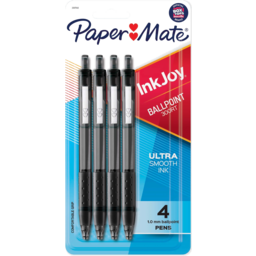 Photo of Paper Mate Inkjoy 300rt Retractable 1.0mm Ballpoint Pen Black - Pack Of 4