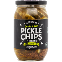 Photo of Alderson Pickle Chips Garlic & Dill 485g 