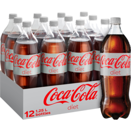 Photo of Coca-Cola Light/Diet Coke Diet Coca-Cola Soft Drink Multipack Bottles 12 X .0x1.25l
