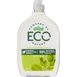 Photo of Palmolive Eco Antibacterial Dish Washing Liquid Powerful Biodegradable Formula Coconut & Lime 450ml