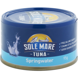 Photo of Sole Mare Tuna Springwater 95g