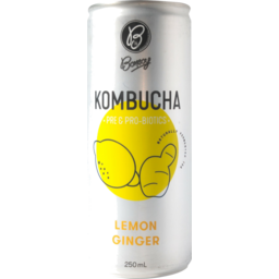 Photo of Bonsoy Kombucha Lemon Ginger Can