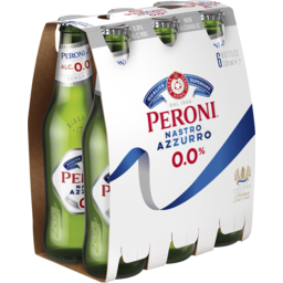 Photo of Peroni Nastro Azzurro 0.0% - 330ml Bottle 4 Pack 330ml