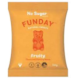 Photo of Funday Sweets Fruity Gummy Bears 50g