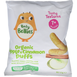 Photo of Little Bellies Organic Apple & Cinnamon Puffs 12g
