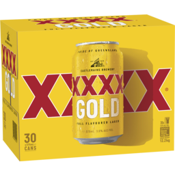 Photo of XXXX Gold Case 30pk Cans 30 X 375ml