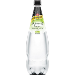 Photo of Schweppes Infused Natural Mineral Water With Lime No Sugar Bottle