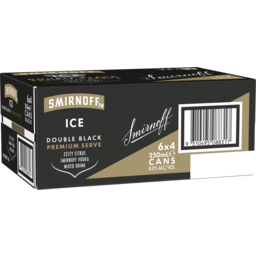 Photo of Smirnoff Ice Double Black Premium Serve 8% 6x4x250ml