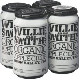 Photo of Willie Smith Organic Apple Cider 355ml 4pk