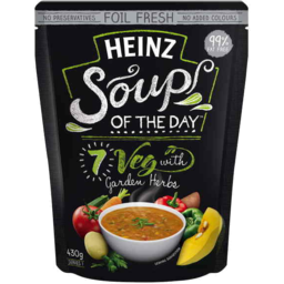Photo of 	Heinz Soup of the Day™ 7 Veg with Garden Herbs Soup 430g