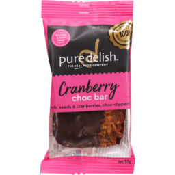Photo of Pure Delish Cranberry Snack Bar Chocolate
