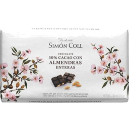 Photo of Simon Coll Milk Choc With Almonds 100g