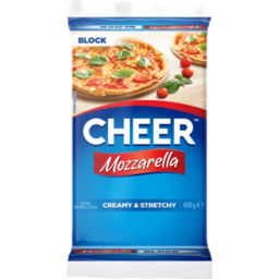 Photo of Cheer Cheese Mozzarella Block 400gm 