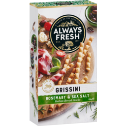 Photo of Always Fresh Grissini Italian Breadsticks Rosemary & Sea Salt