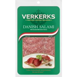 Photo of Verkerks Salami Sliced Danish 100g