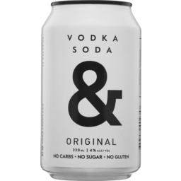 Photo of Vodka Soda & Original 4% Can