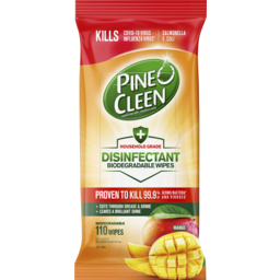 Photo of Pine O Cleen Disinfectant Biodegradable Wipes Mango 110 Pack