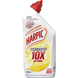 Photo of Harpic White & Shine Toilet Cleaner Bleach Citrus 450ml