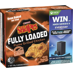 Photo of Arnott's Shapes Xbox Fully Loaded Flame Grilled Chicken