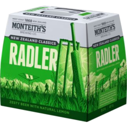 Photo of Monteith's Classics Radler 12x330ml Bottles