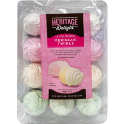 Photo of Heritage Delight Coloured Meringue Twirls 12 Pack