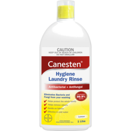 Photo of Canesten Antibacterial and Antifungal Hygiene Laundry Rinse Lemon Scented 1 litre