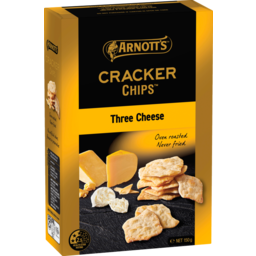 Photo of Arnott's Cracker Chips Gold Label Three Cheese 150g