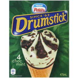 Photo of Nestle Peters Drumstick Choc Mint 4pk