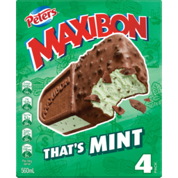 Photo of Peters Maxibon Thats Mint Ice Cream 4 Pack 560ml