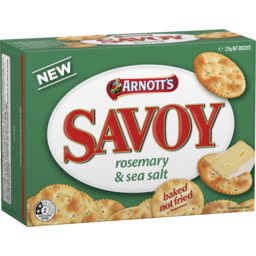 Photo of Arnott's Savoy Crackers Rosemary & Sea Salt 225g