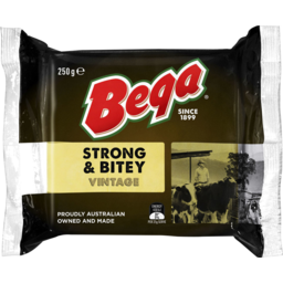 Photo of Bega Strong & Bitey Vintage Cheese 250g