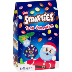 Photo of Nestle Smarties Milk Chocolate Christmas Ornaments 6x18.5g 111g