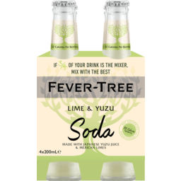 Photo of Fever Tree Soda Lime & Yuzu 4pk