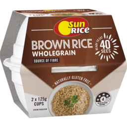 Photo of Sun Rice Quick Cups Fragrant Brown 2 Pack