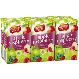 Photo of Golden Circle Apple Raspberry Fruit Drink Multipack 6x250ml