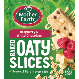 Photo of Mother Earth Rapsberry & White Chocolate Baked Oaty Slices