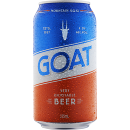 Photo of Mountain Goat Goat Lager Beer 4.2% Can 375ml