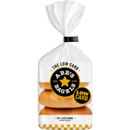 Photo of Abe's Real Bagels Low Carb 4 Pack 360g