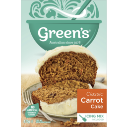 Photo of Greens Classic Carrot Cake Mix 470g